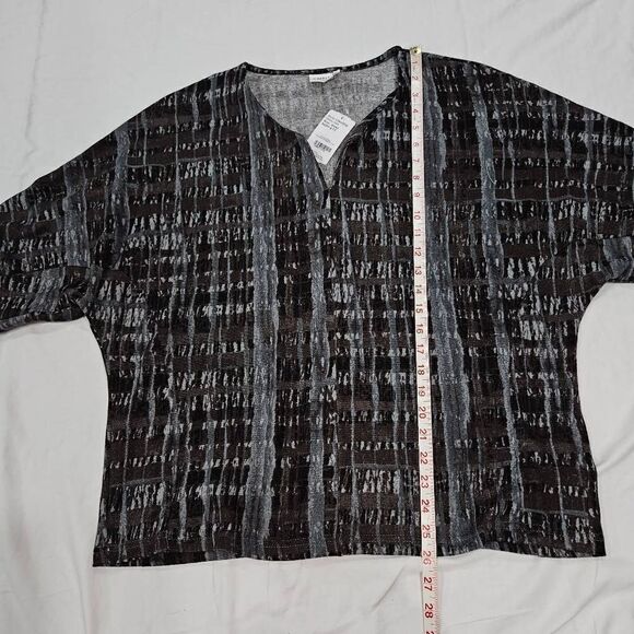 3/$15 Simple by Suzanne Betro Basic Notch Neck Dolman Sleeve Tunic Size Small - Picture 6 of 6